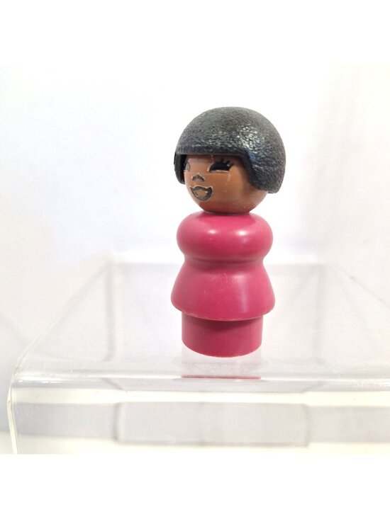 Little People Sesame Street Susan African American Woman Girl Black Vintage - Picture 6 of 11
